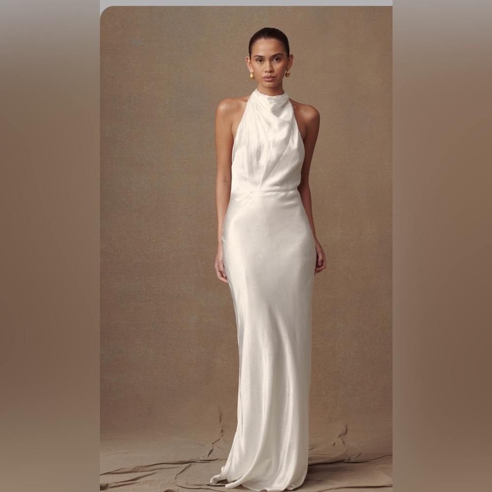 High neck slip dress